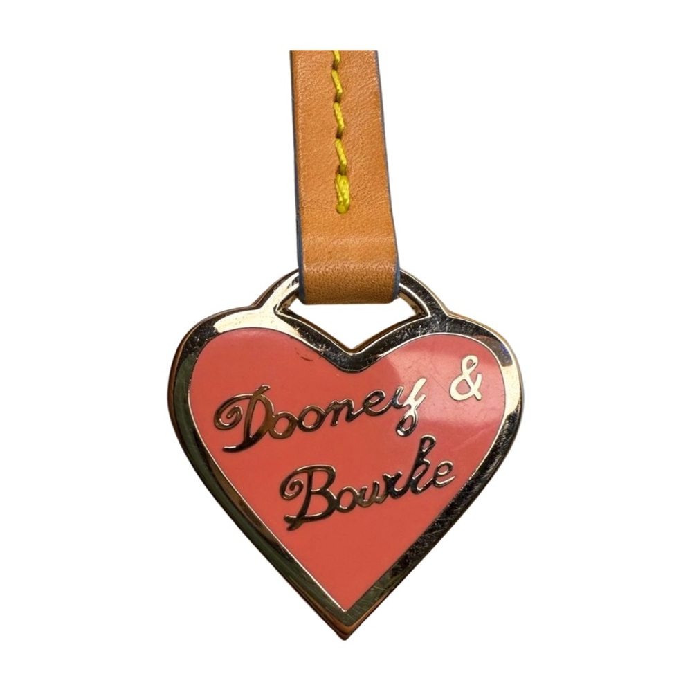 Dooney & Bourke Vintage Bee Print Mini Handbag Rainbow Zipper Pink Heart Charm - Picture 5 of 13
